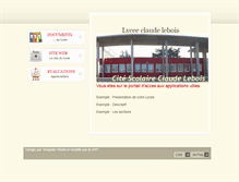 Tablet Screenshot of espaces.claudelebois.fr